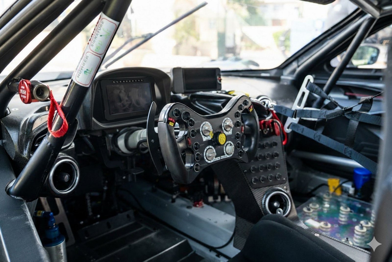 PRD GT 7 digital motorsport display showing RPM, MAP, AFR, CLT, and IAT on a color screen